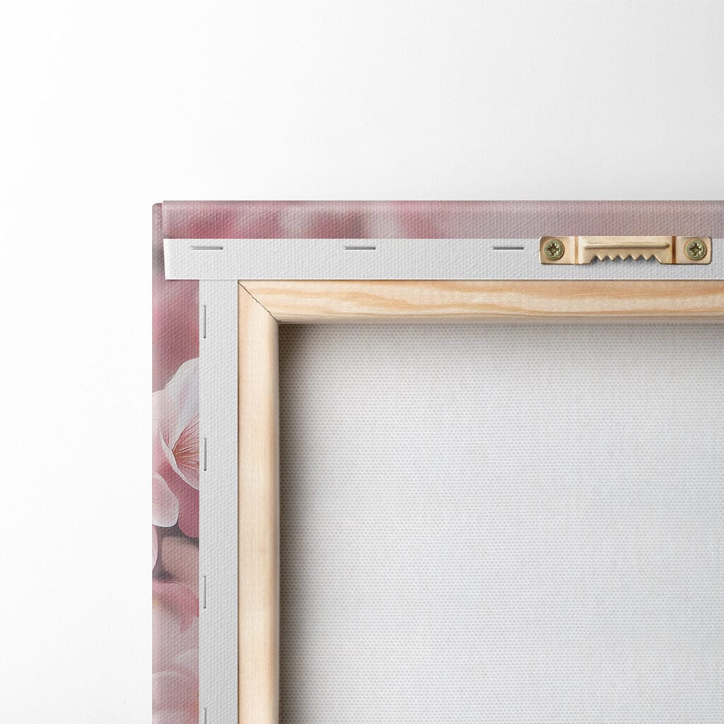 Gufo tra fiori rosa — retro