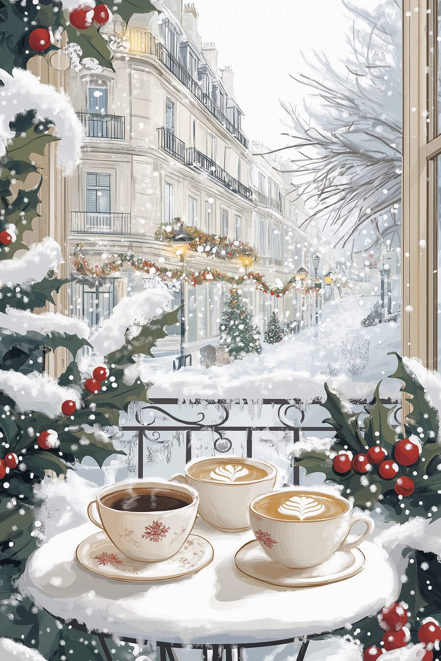 Caffè tra l’agrifoglio — design completo