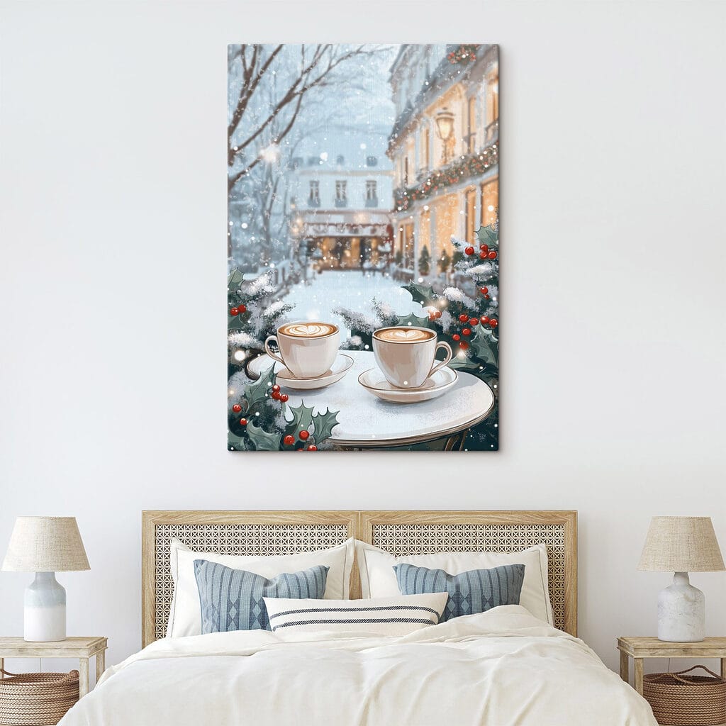 Caffè e facciate illuminate — ambiente 1