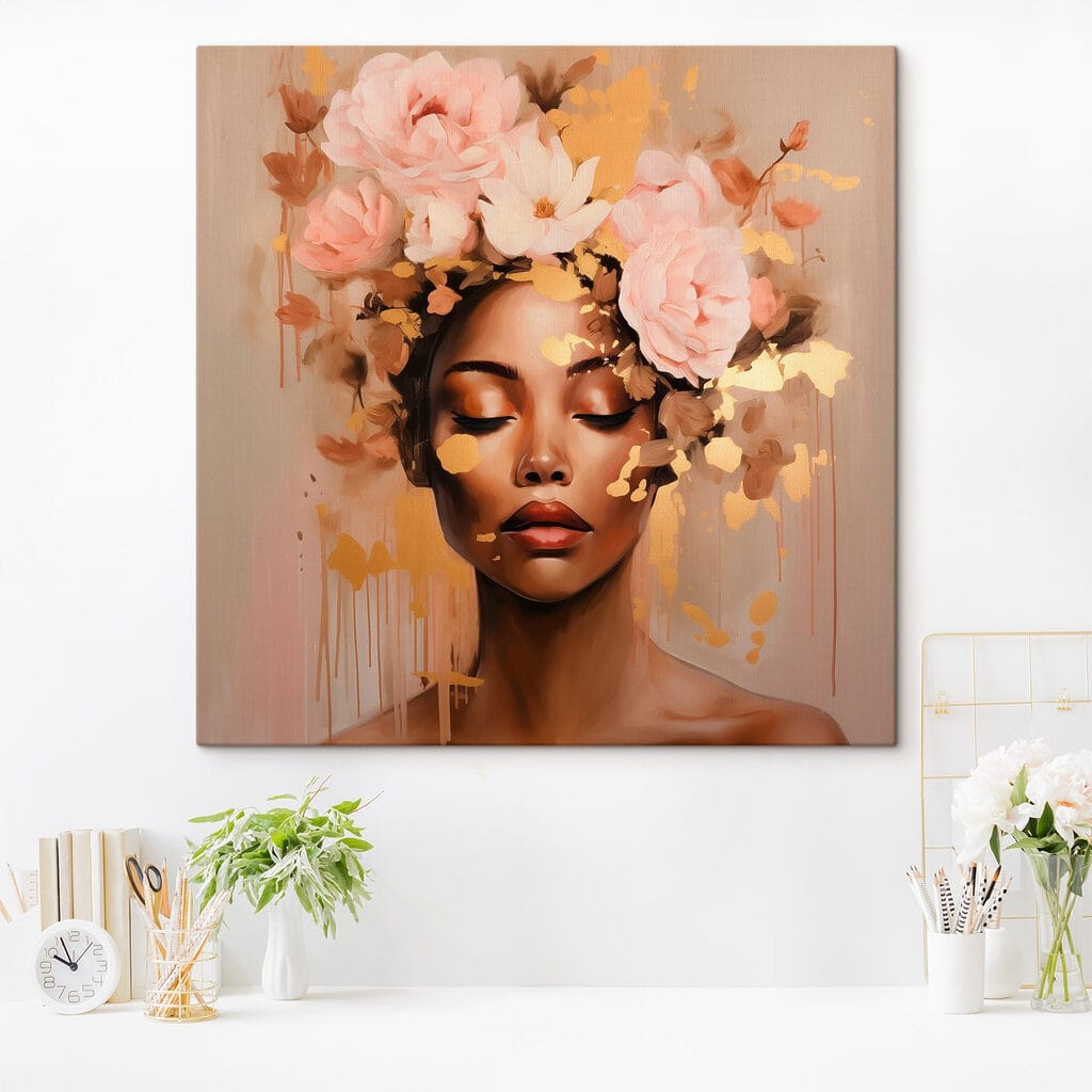 Donna con corona rosa — ambiente 2
