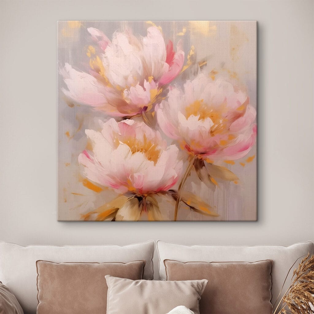 Peonie rosa e oro — ambiente 2