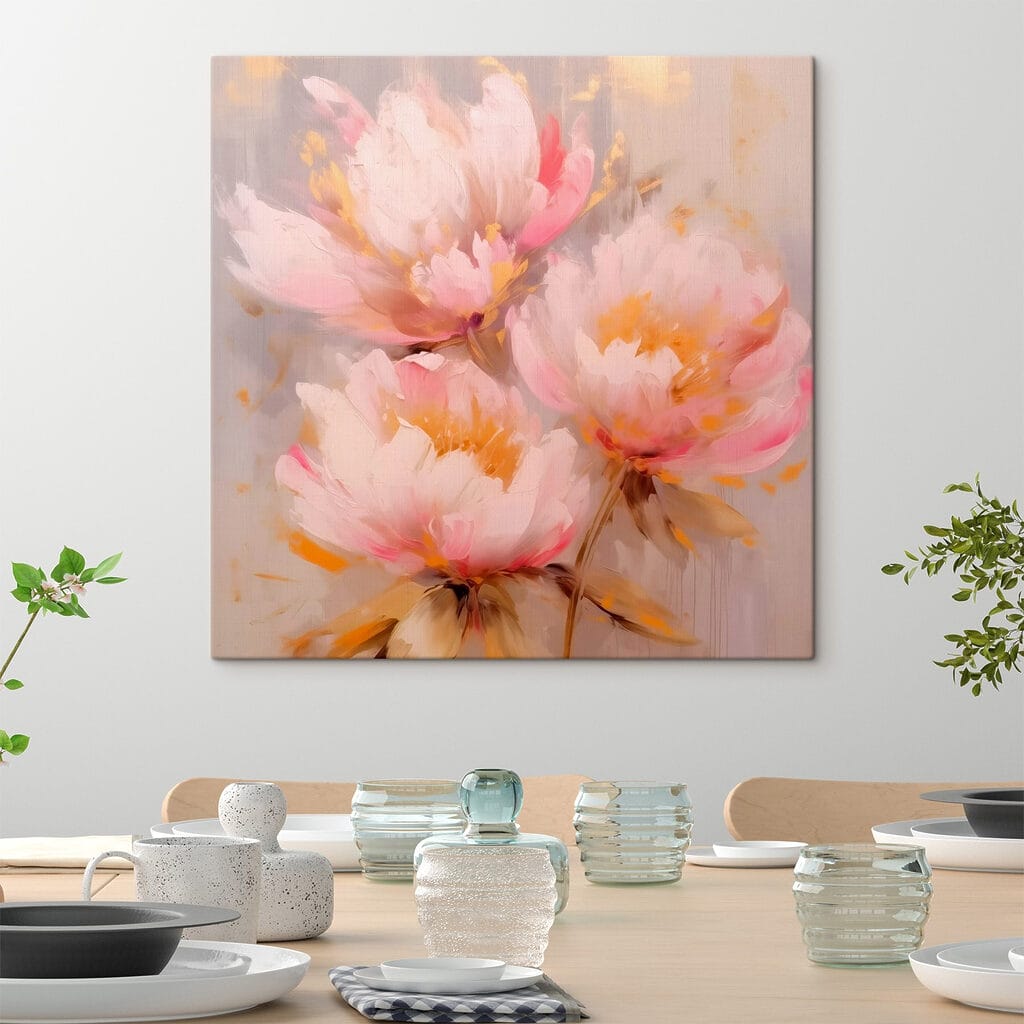 Peonie rosa e oro — ambiente 1
