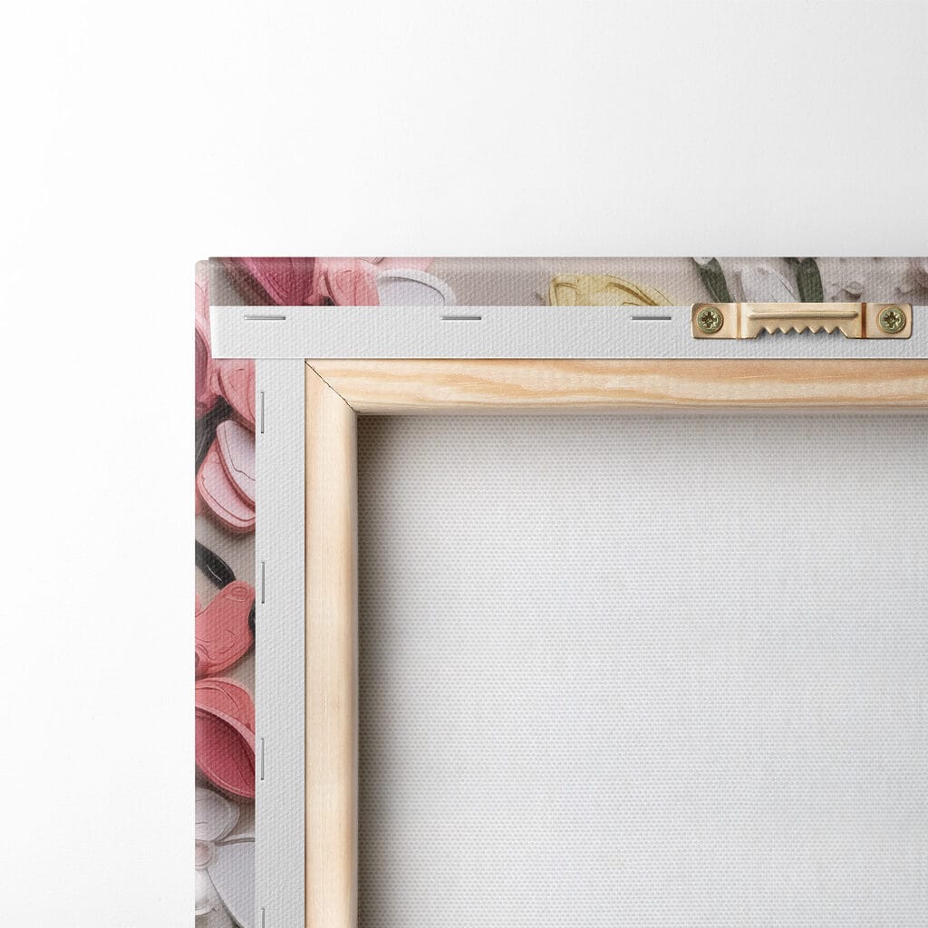 Fiori allegri su grigio — retro