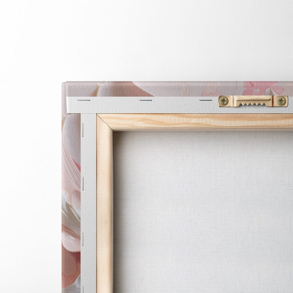 Fiori bianchi su rosa — retro