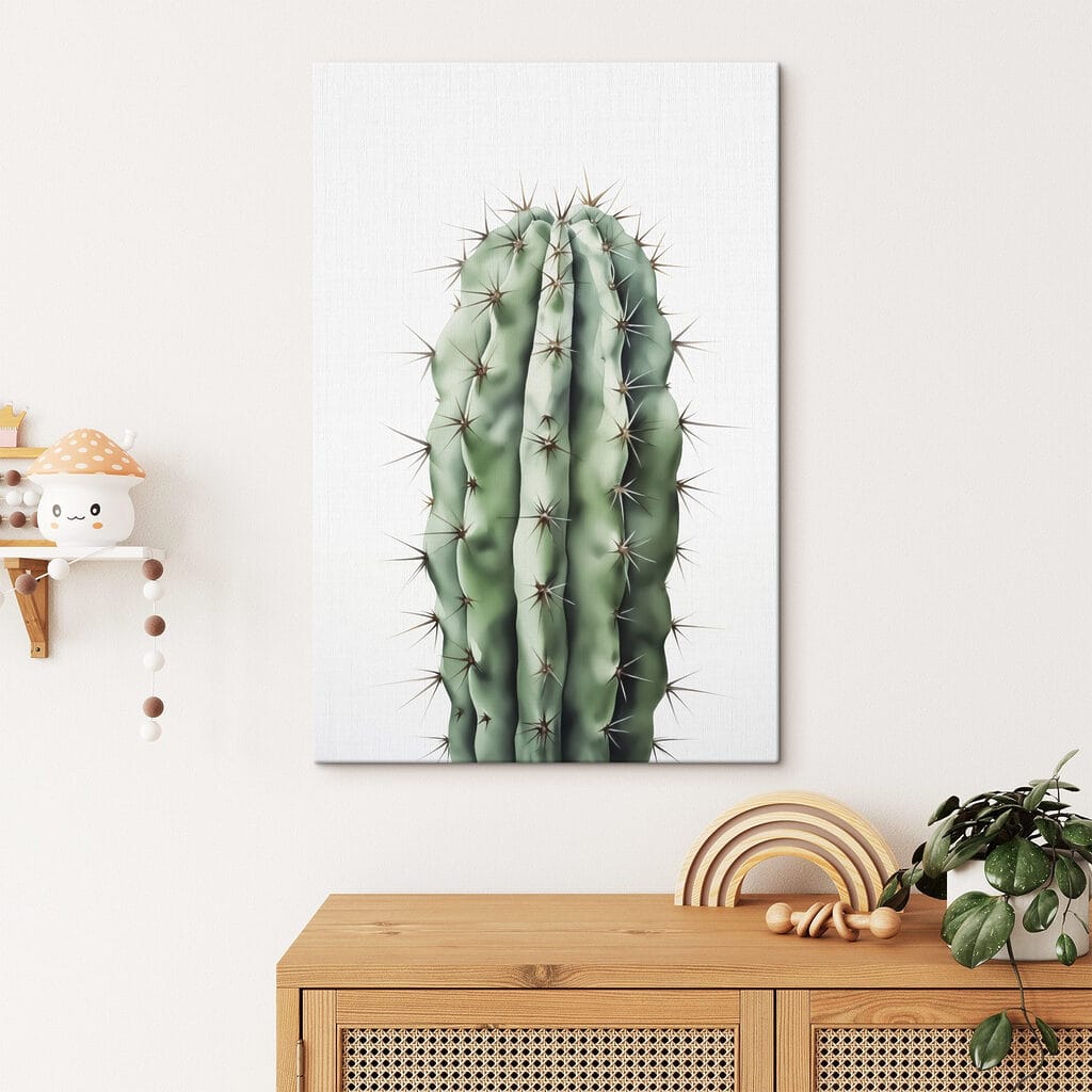 Cactus colonnare su bianco — ambiente 1