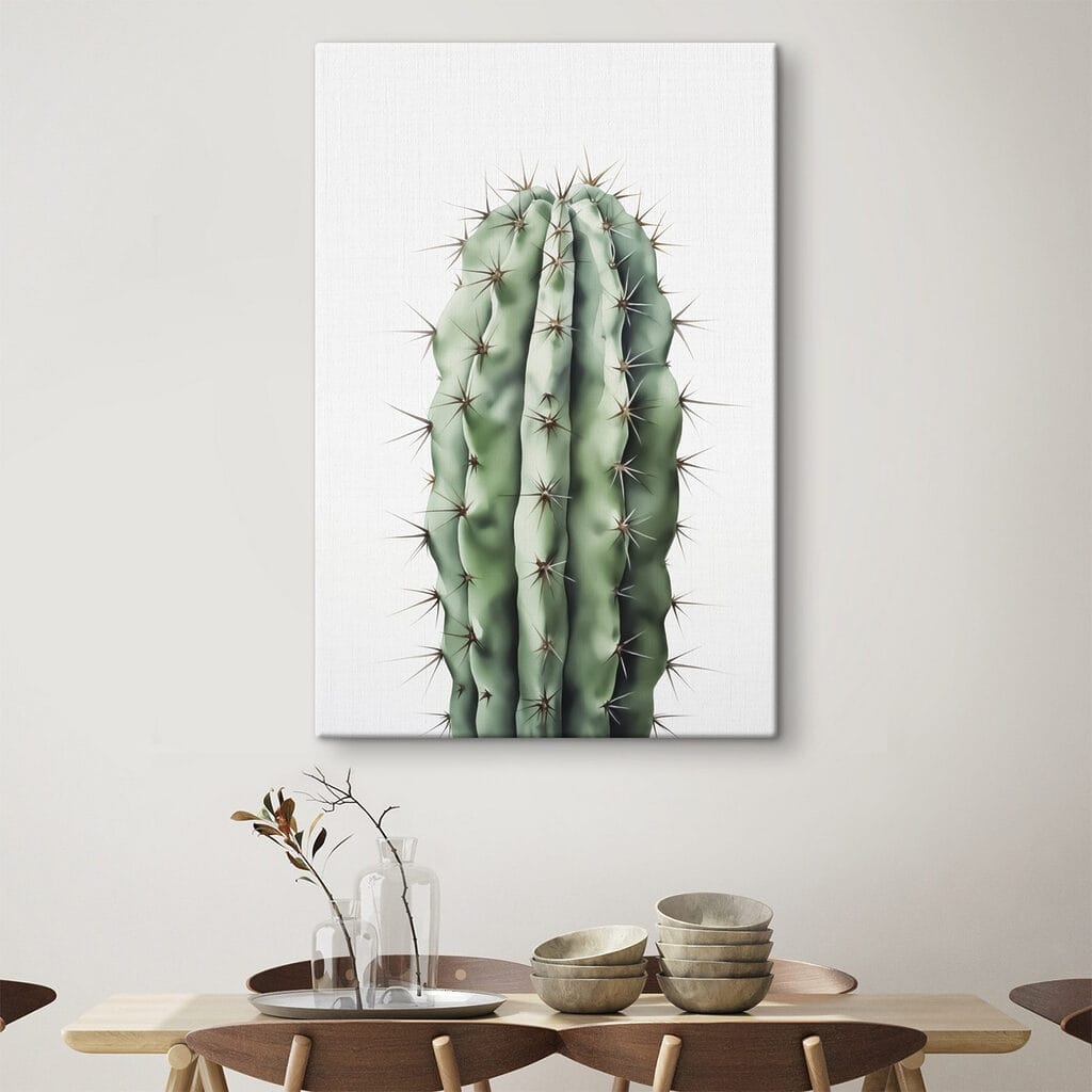 Cactus colonnare su bianco — ambiente 2