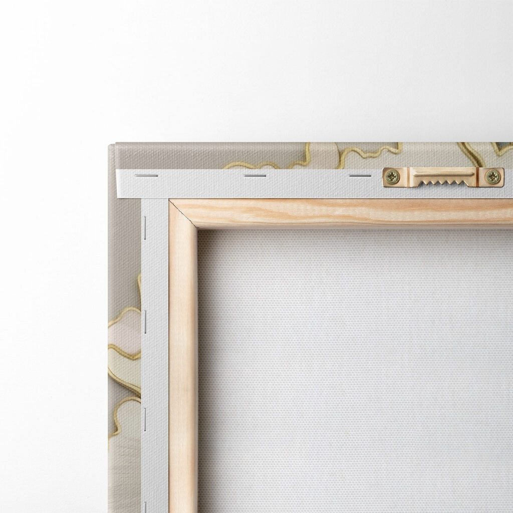 Due fiori su beige — retro