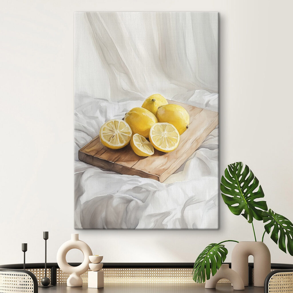 Limoni su coperta bianca — ambiente 2