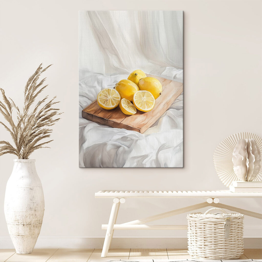 Limoni su coperta bianca — ambiente 1