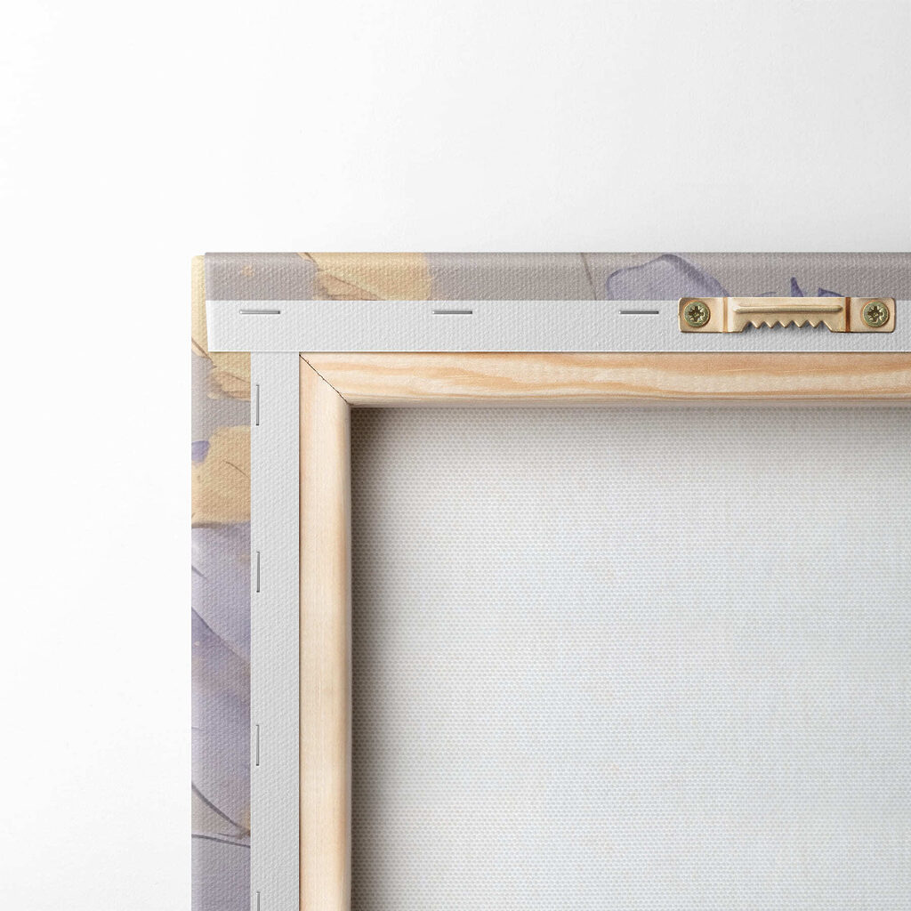 Fiore lilla e oro — retro