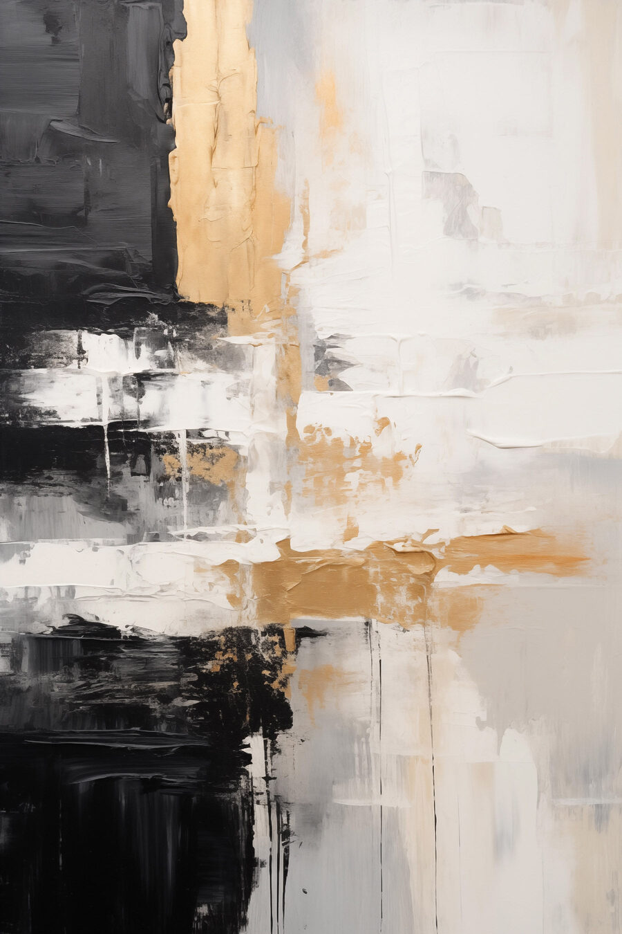 Nero, bianco e oro — design completo