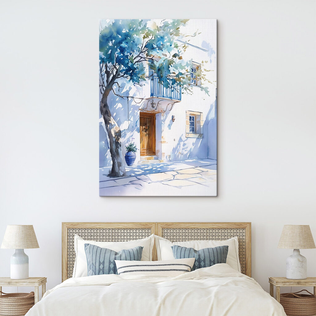 Facciata bianca e blu — ambiente 2