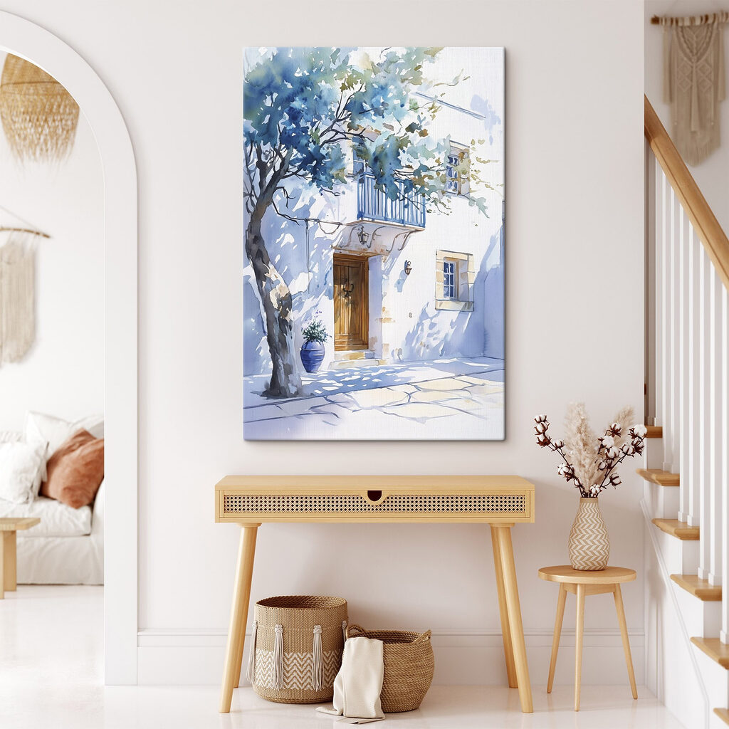 Facciata bianca e blu — ambiente 1