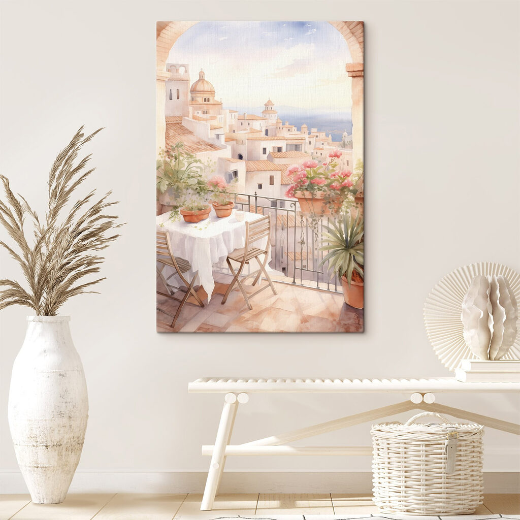 Terrazza sotto l’arco in un ambiente