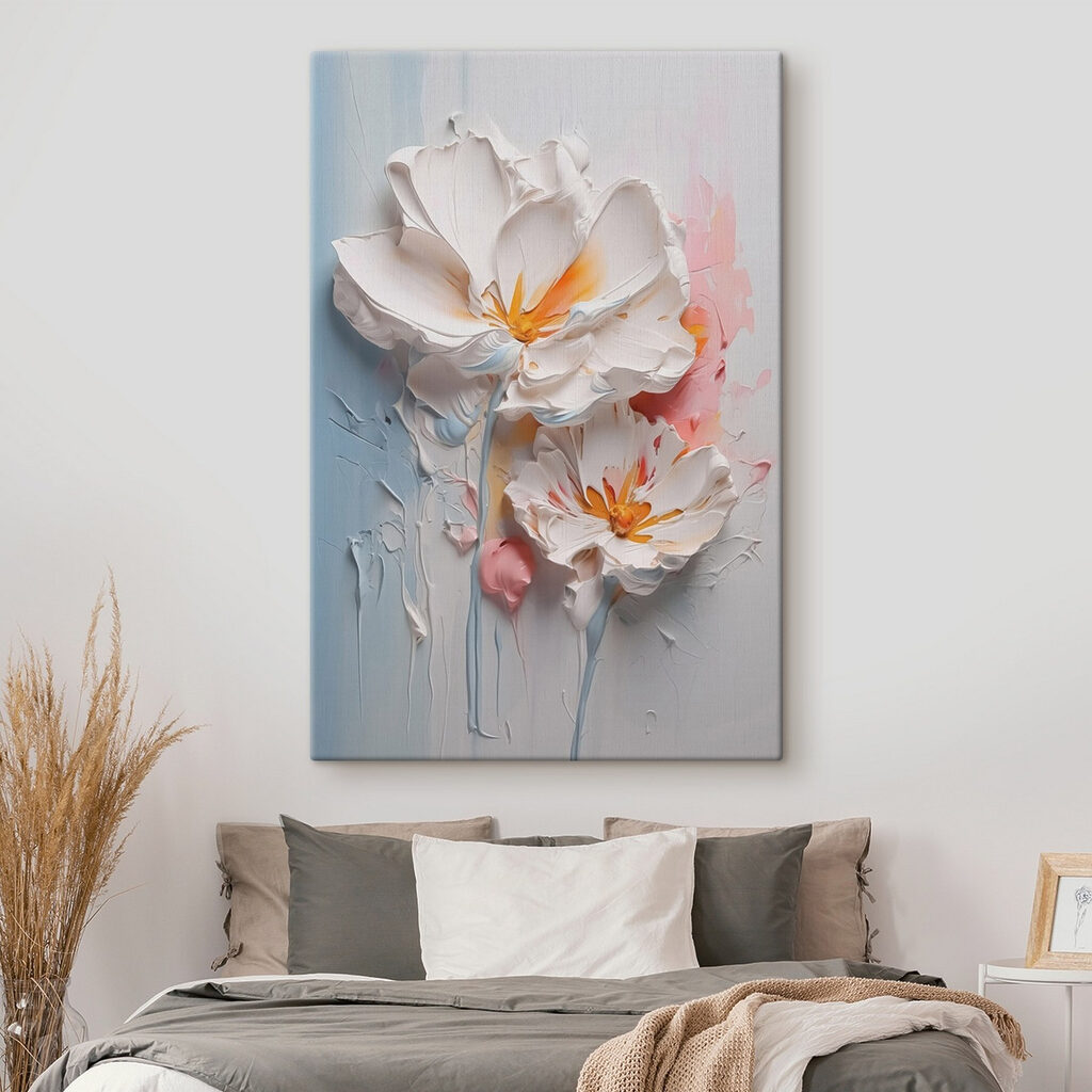 Fiori bianchi, macchie pesca — ambiente 2