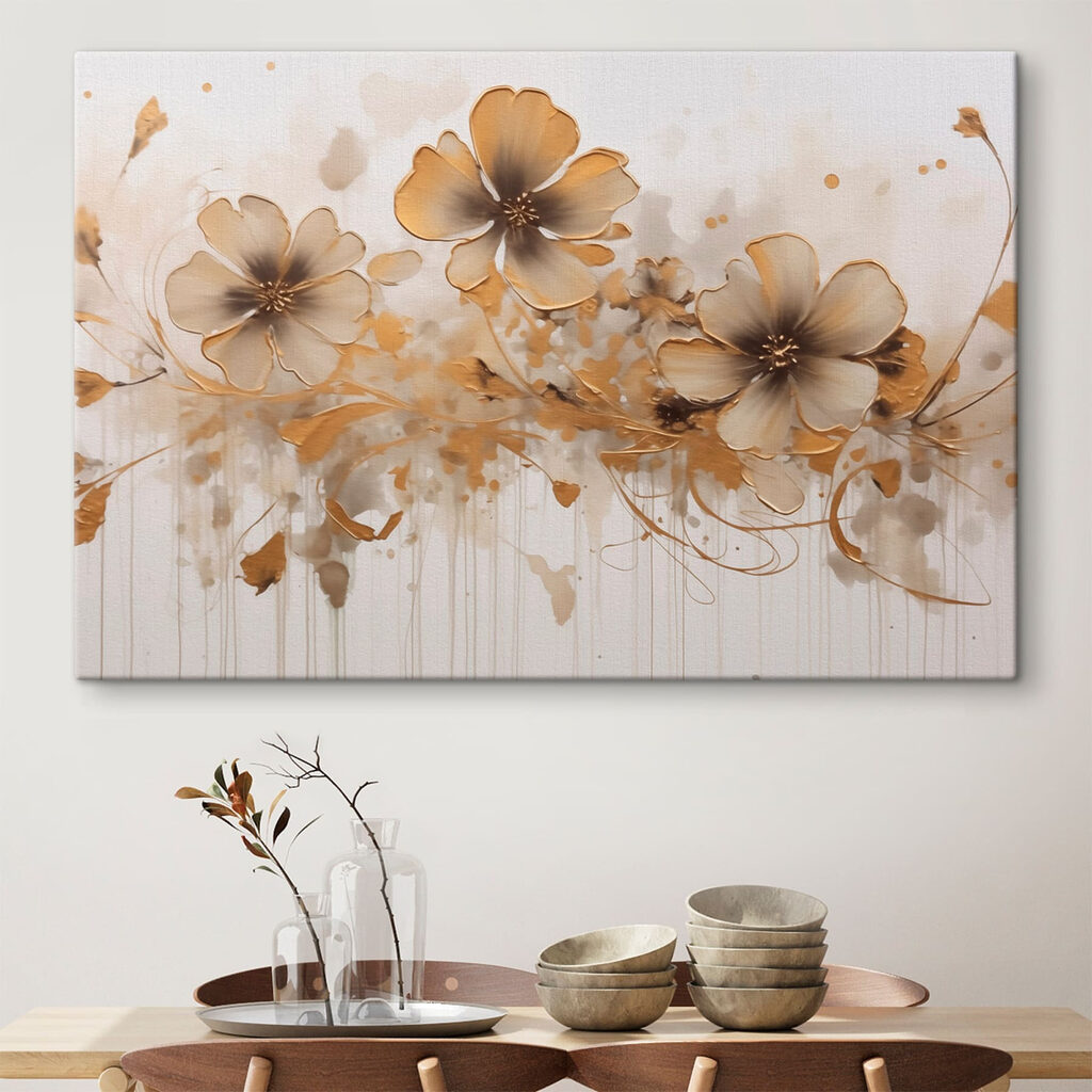 Fiori bruno dorato — ambiente 1