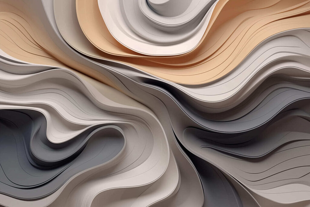 Onde grigie color caramello — design completo