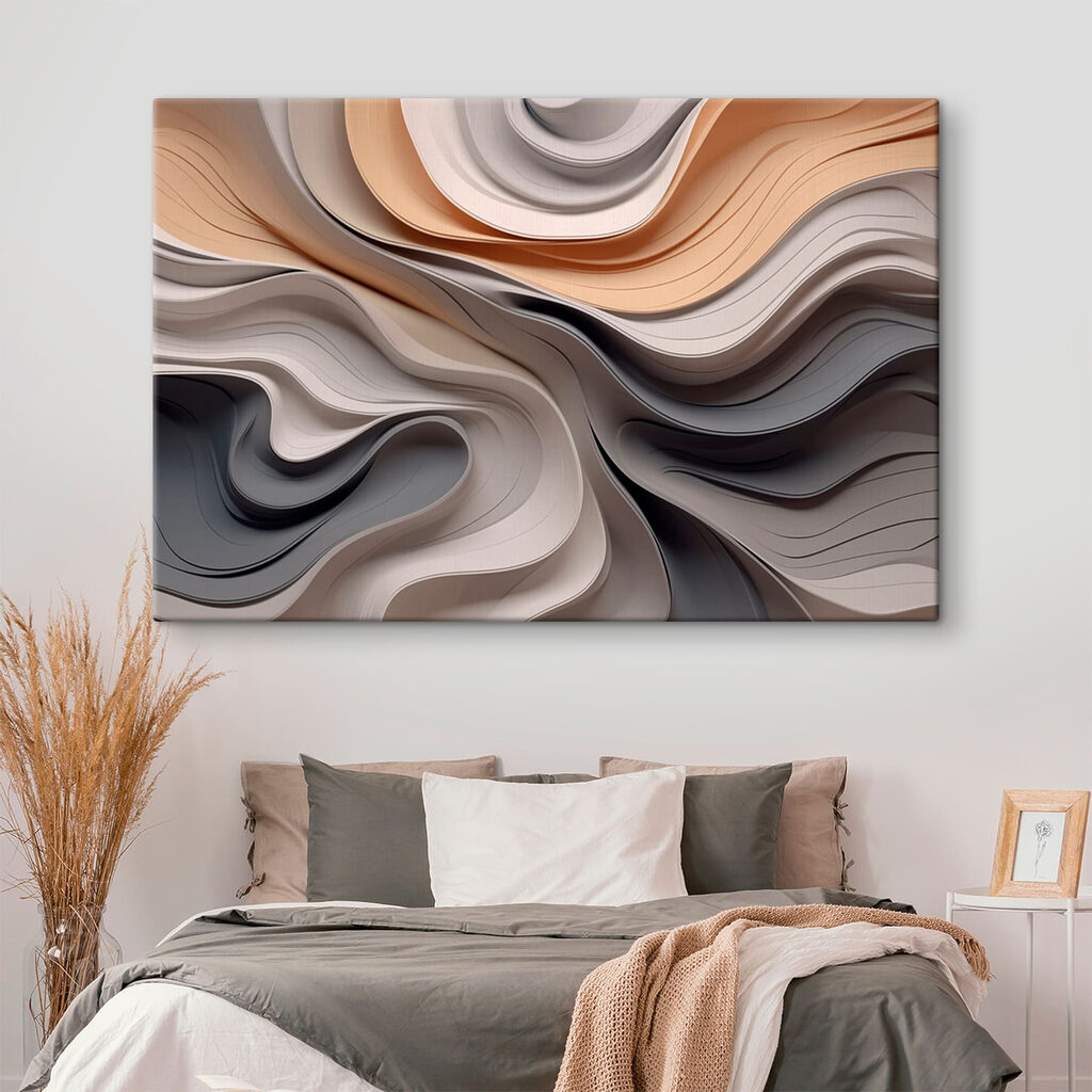 Onde grigie color caramello — ambiente 1