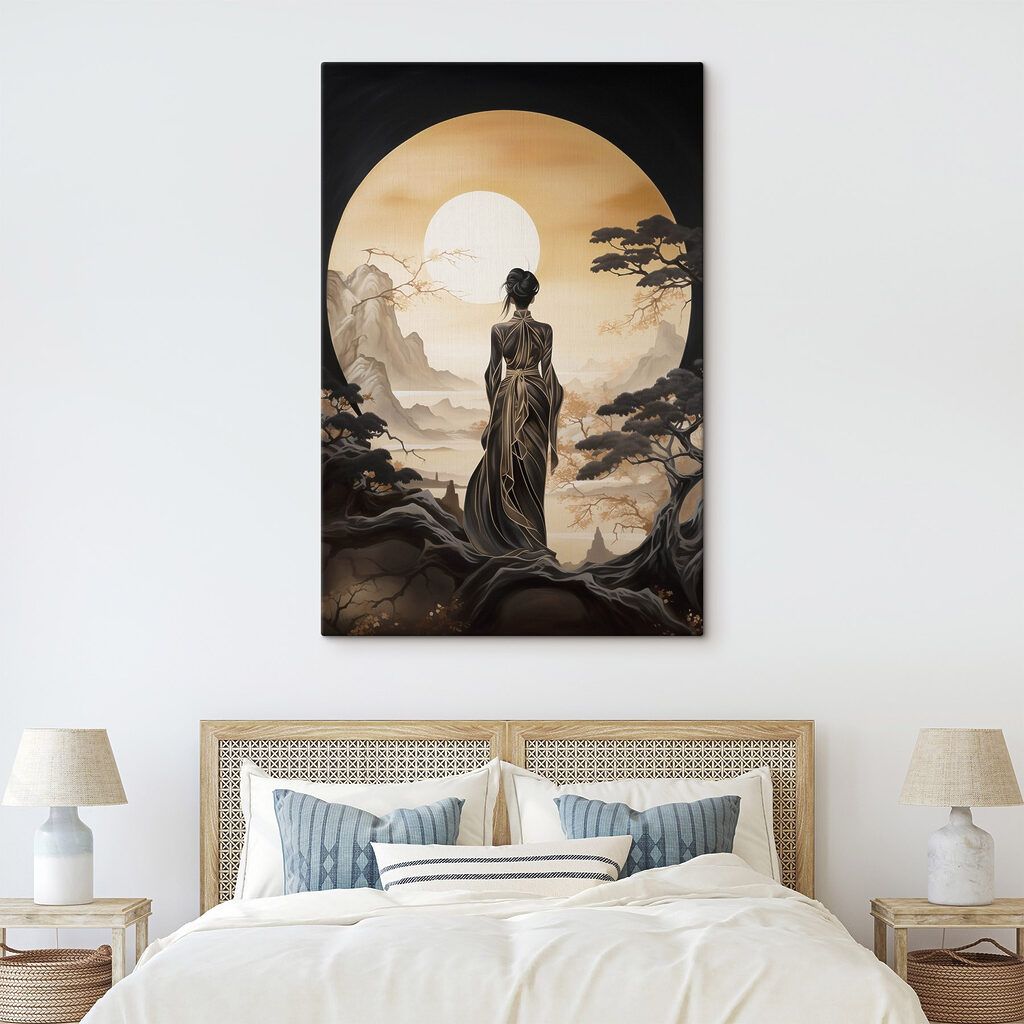 Donna davanti alla luna — ambiente 2