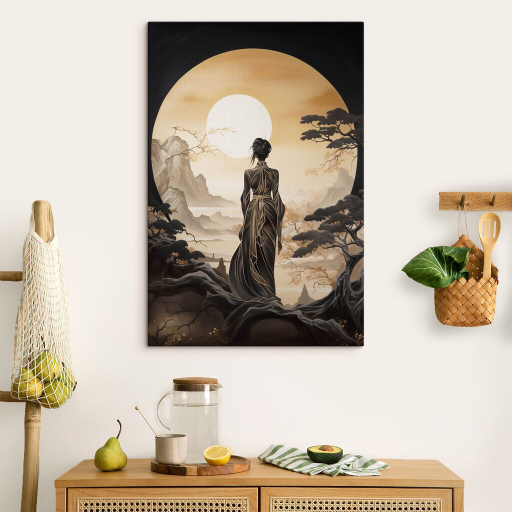 Donna davanti alla luna — ambiente 1