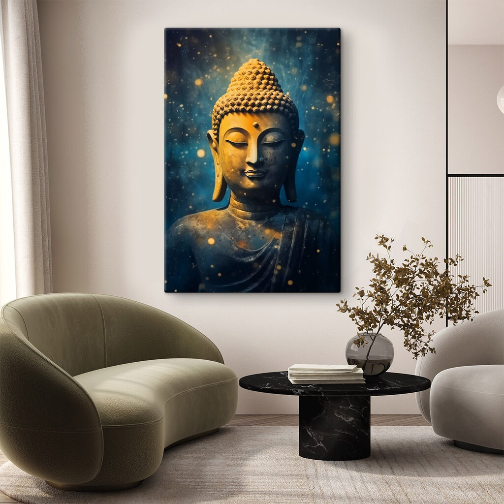 Buddha blu stellato — ambiente 2