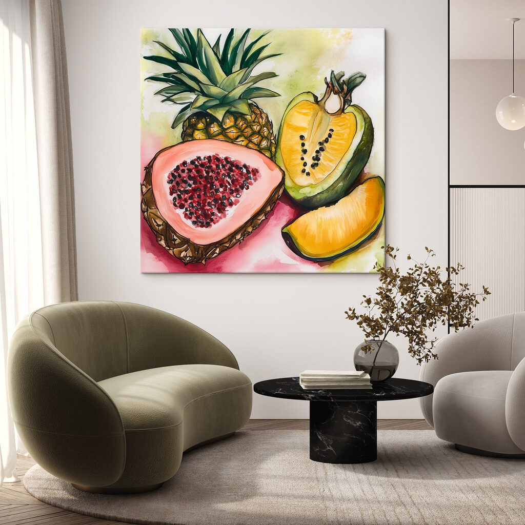 Frutta tropicale ad acquerello — ambiente 2