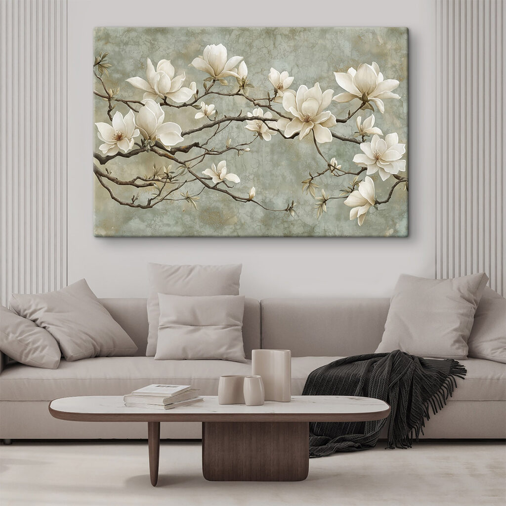 Magnolia su rami grigi — ambiente 2