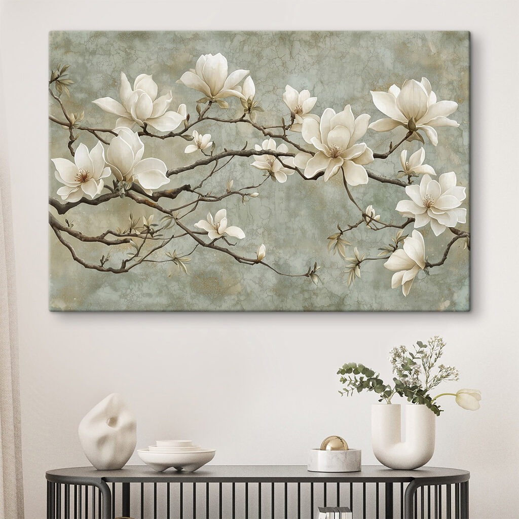 Magnolia su rami grigi — ambiente 1