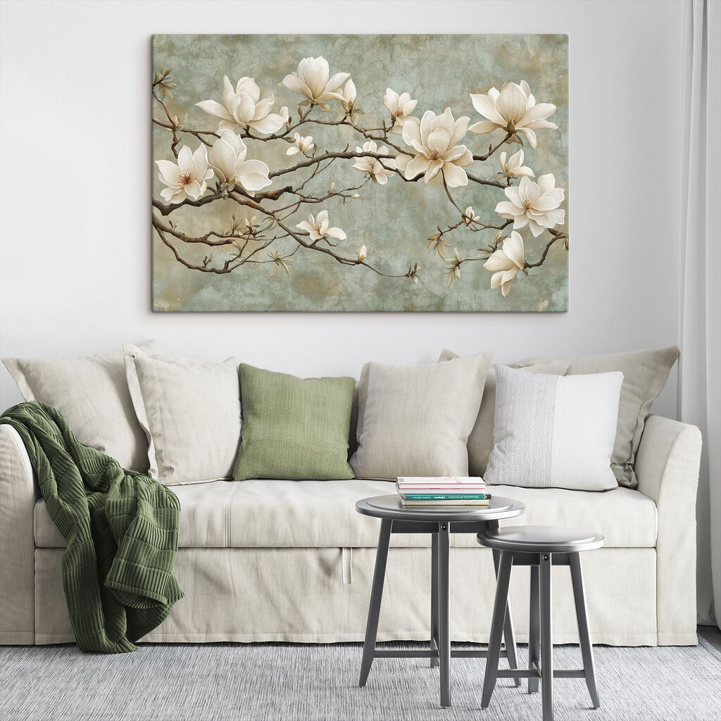 Magnolia su rami grigi — ambiente 3