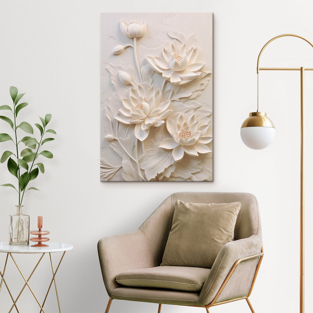 Fiori crema con boccioli — ambiente 1