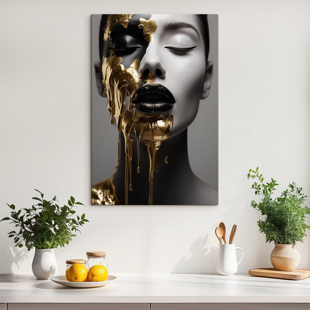 Volto con tracce d’oro — ambiente 2