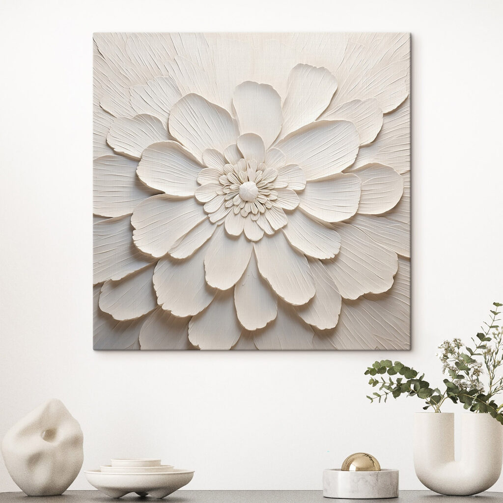 Fiore bianco a raggi — ambiente 2