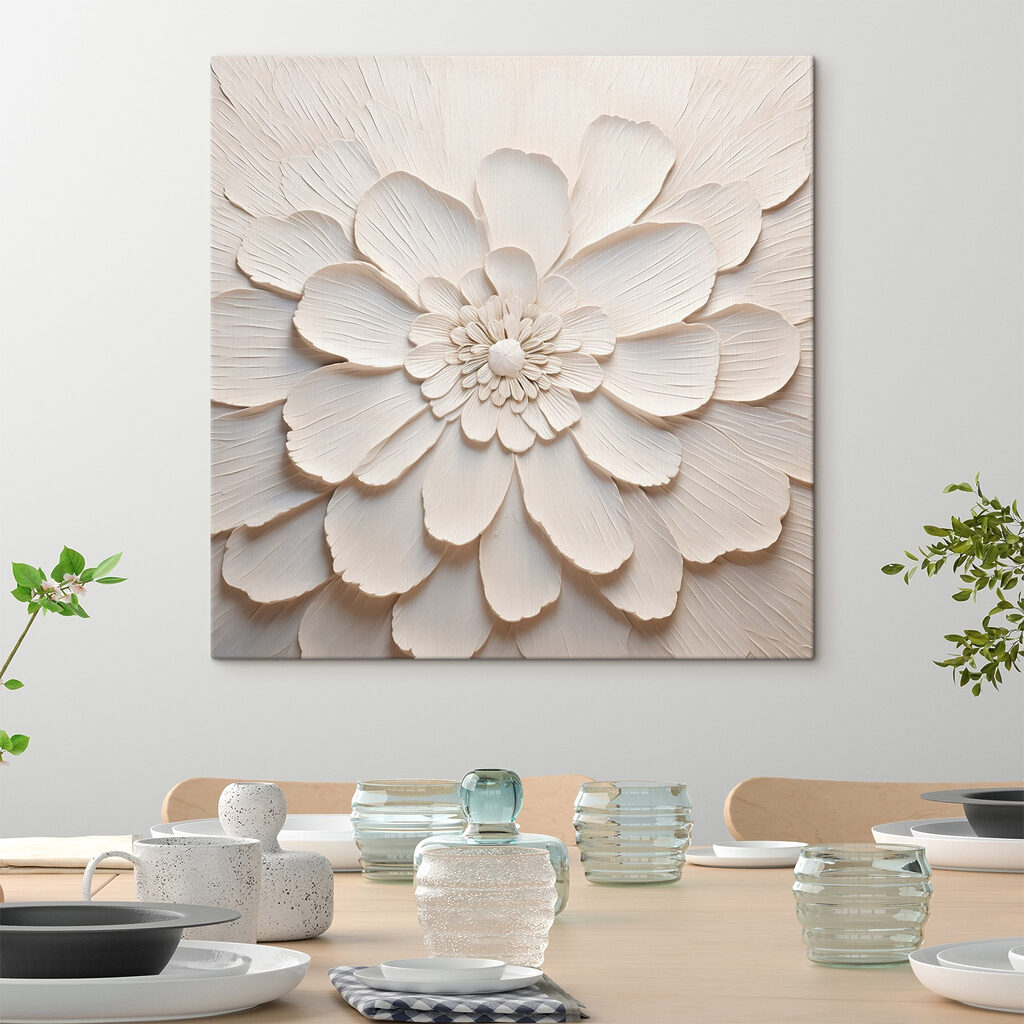 Fiore bianco a raggi — ambiente 1
