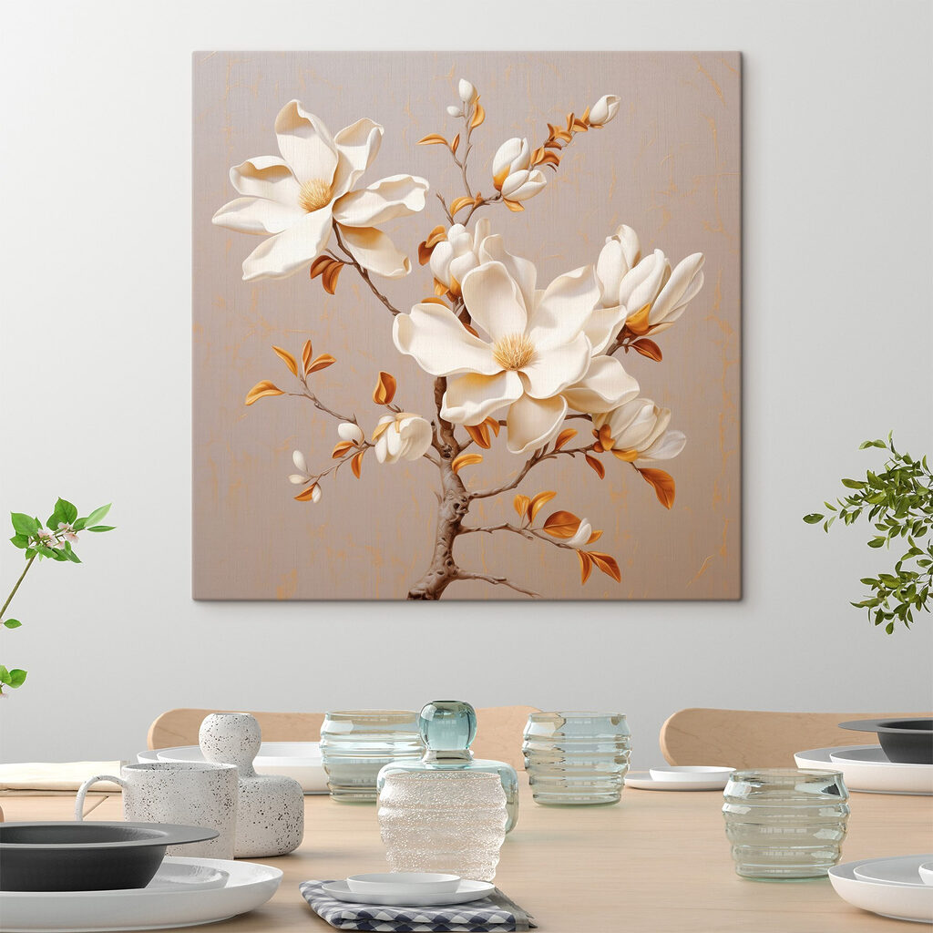 Magnolia, foglie caramello — ambiente 2