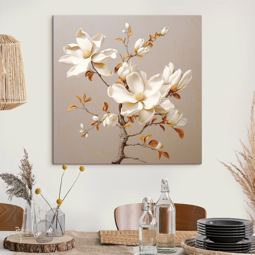 Magnolia, foglie caramello — ambiente 3