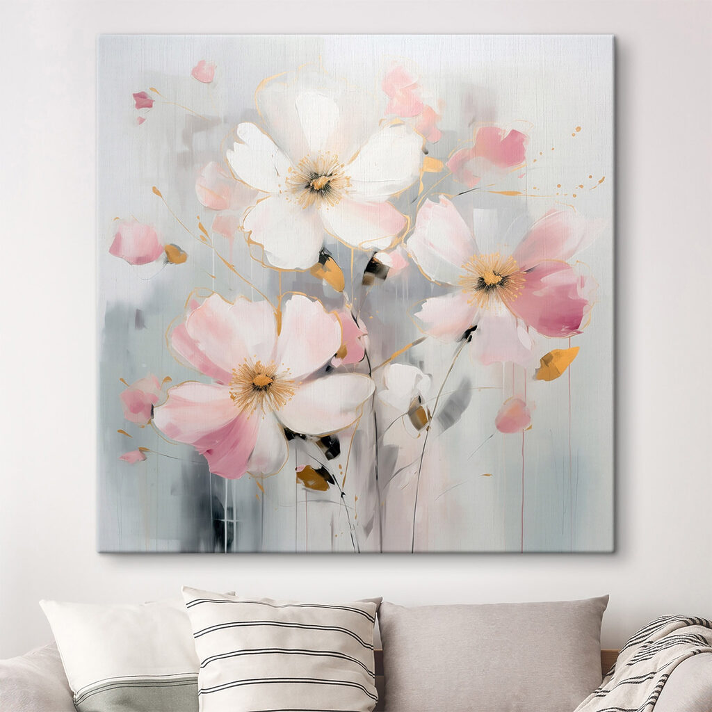 Fiori bianchi e rosa — ambiente 2