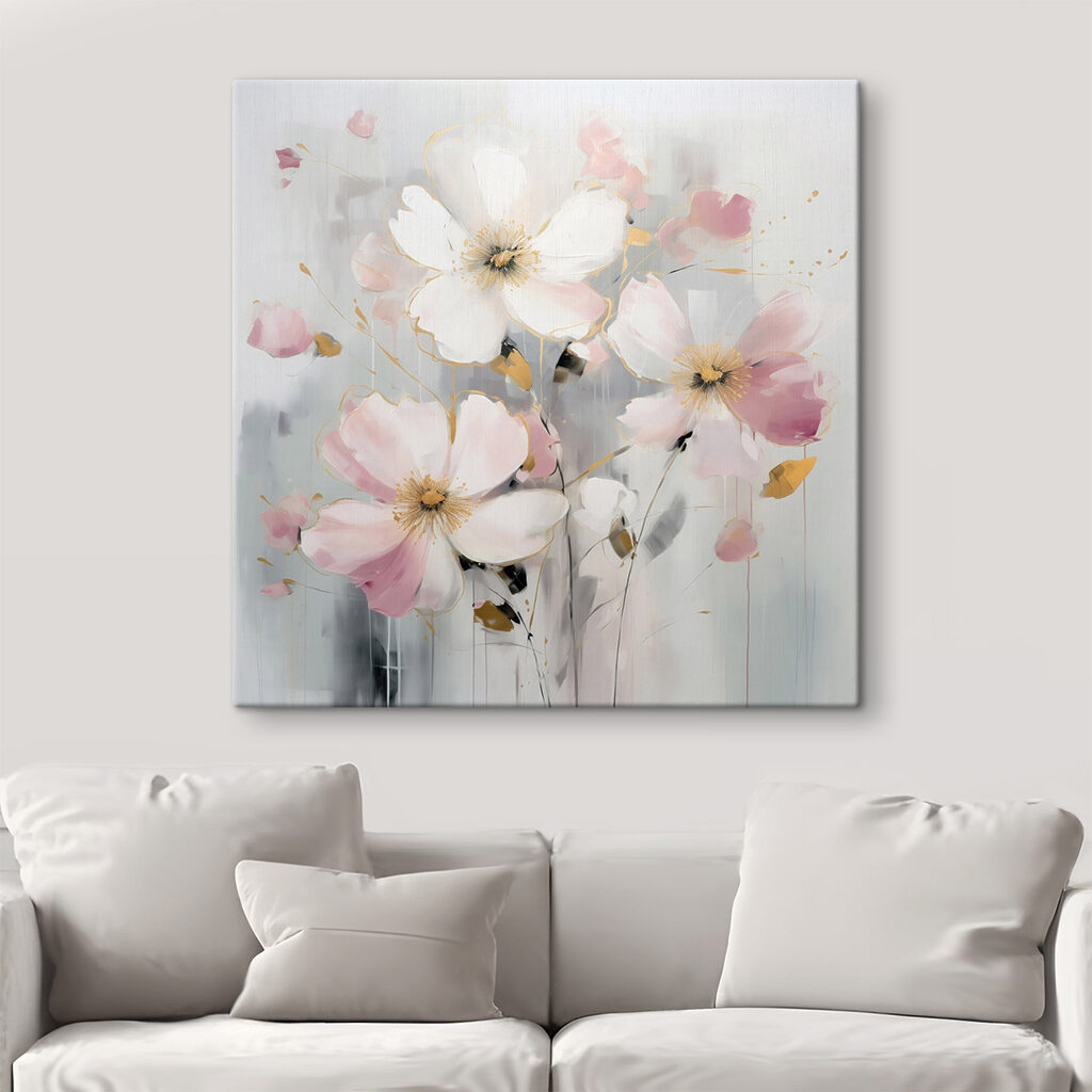 Fiori bianchi e rosa — ambiente 1