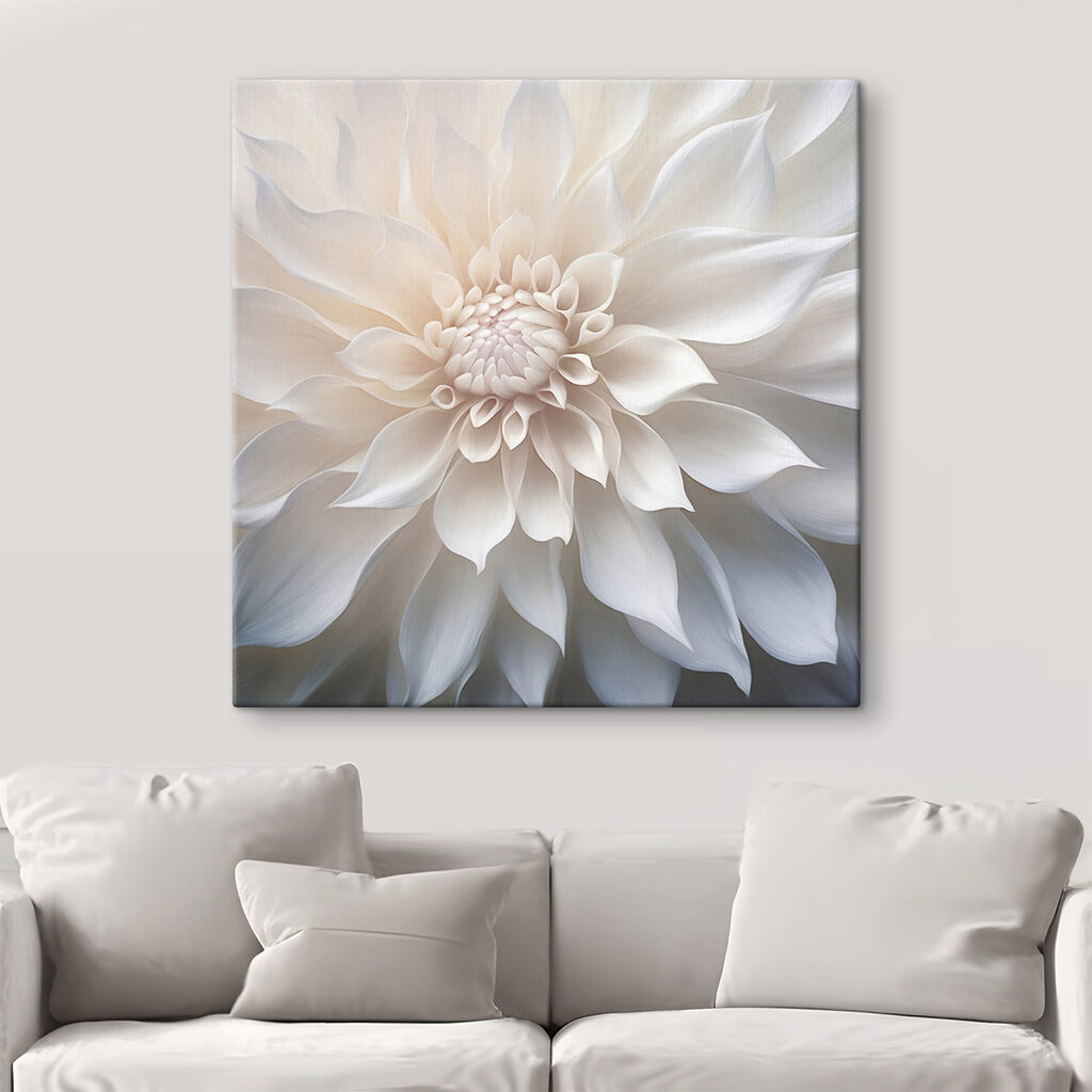 Fiore bianco, cuore perlato — ambiente 1