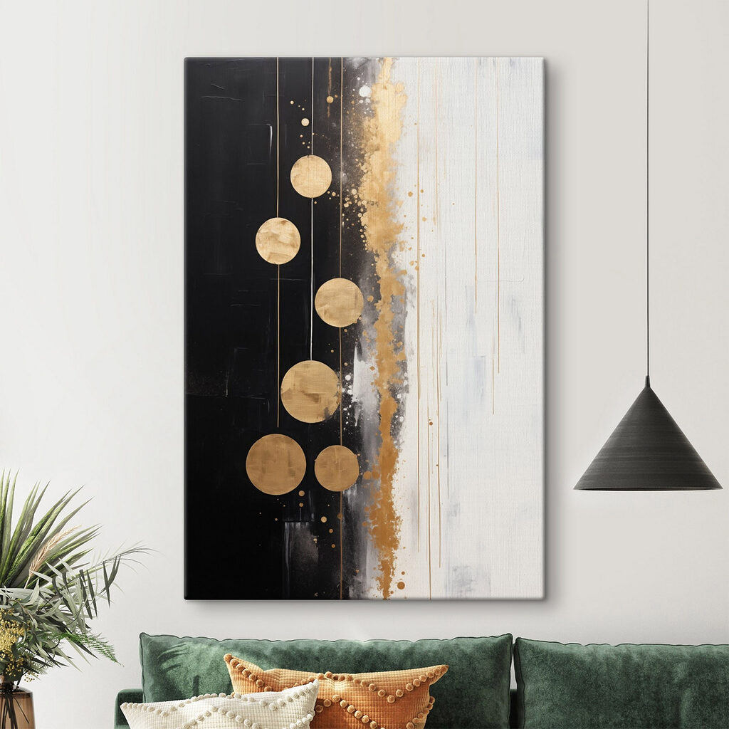 Cerchi d’oro su nero — ambiente 1