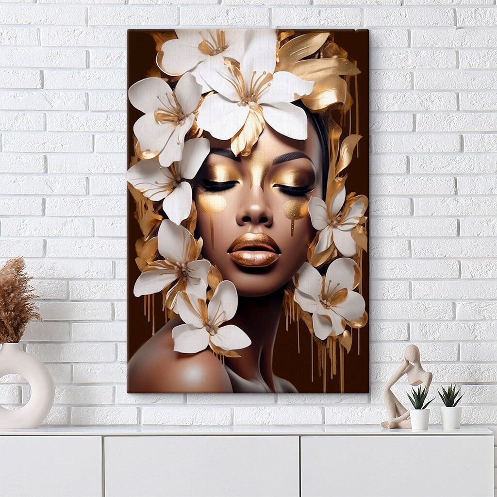 Fiori bianchi, palpebre dorate — ambiente 2