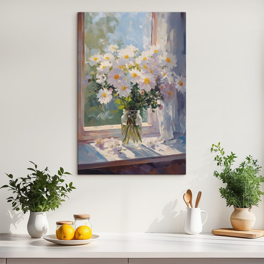 Margherite in vetro — ambiente 1