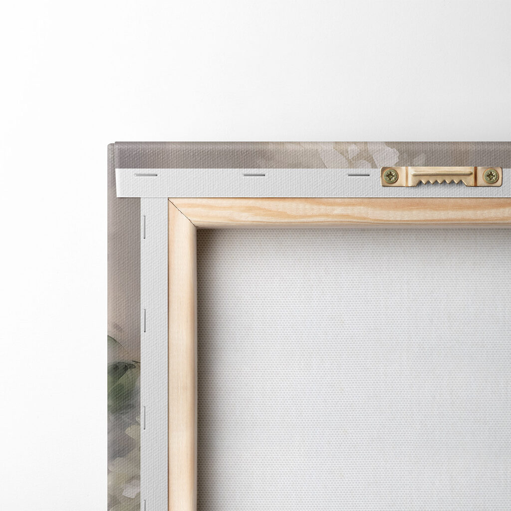 Lillà bianco in vetro — retro