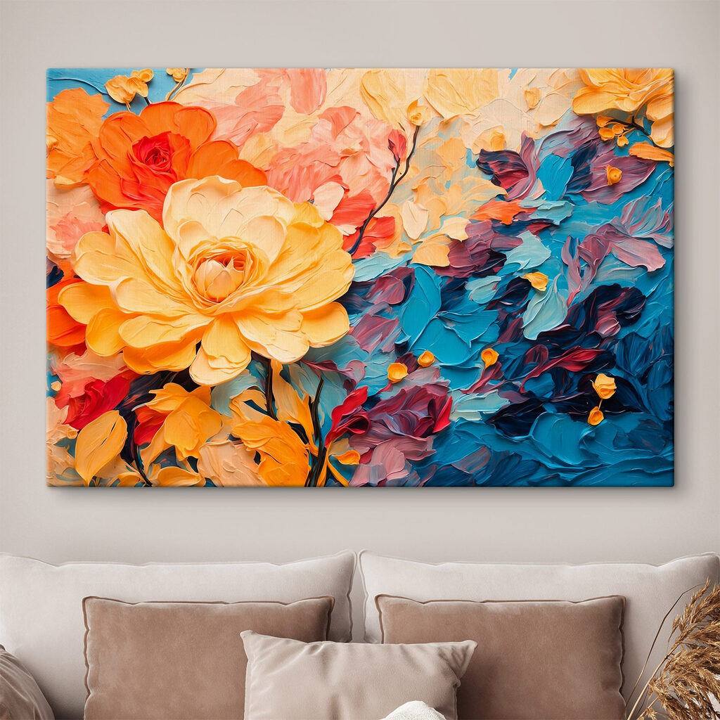 Rose gialle e corallo — ambiente 1