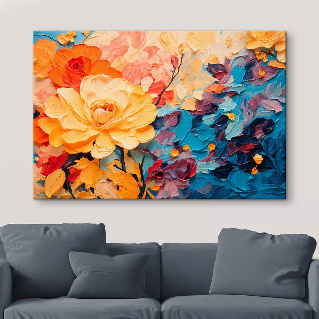 Rose gialle e corallo — ambiente 2