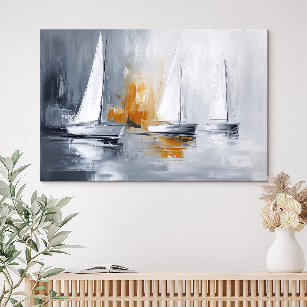 Tre vele, riflessi ocra — ambiente 2