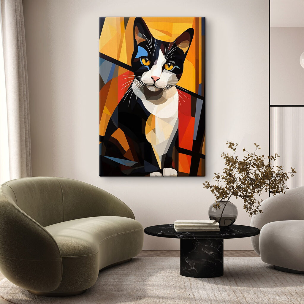 Gatto variopinto in campiture — ambiente 1