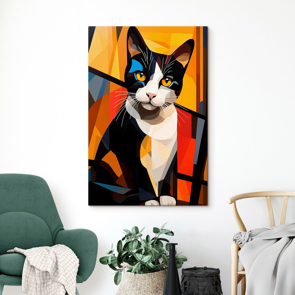 Gatto variopinto in campiture — ambiente 2