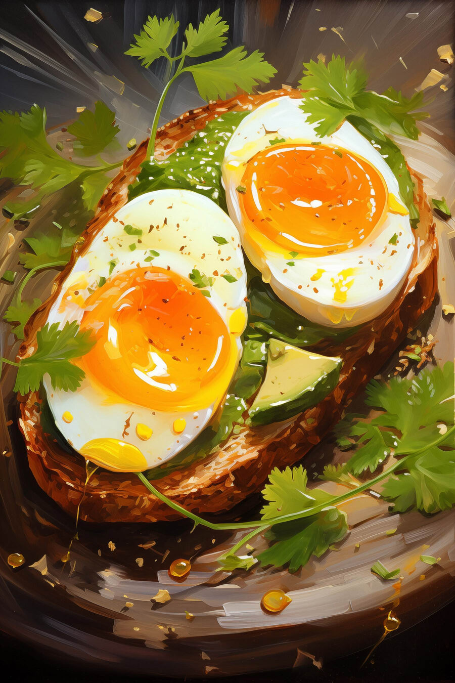 Toast all’avocado con uovo — design completo