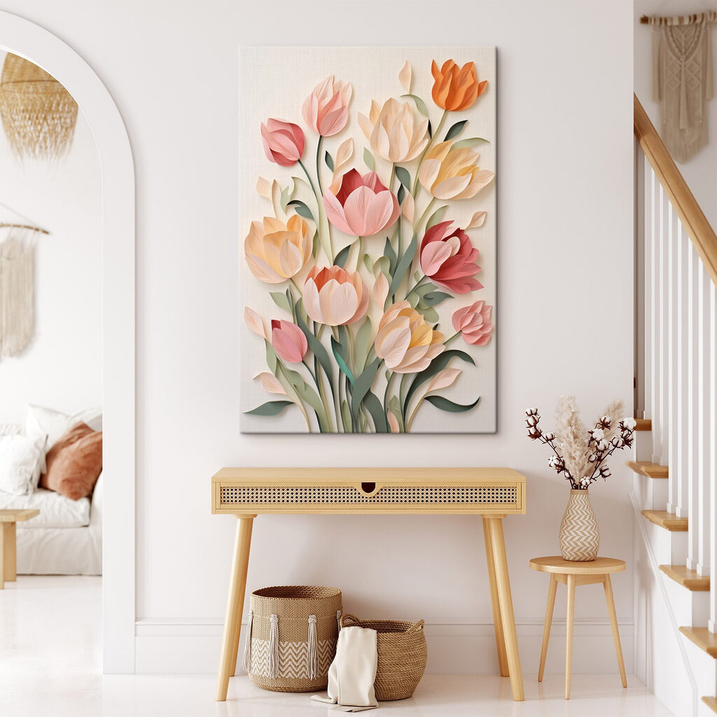 Tulipani in toni pesca — ambiente 2