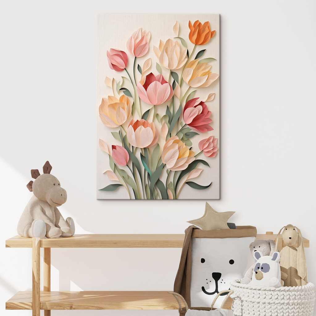 Tulipani in toni pesca — ambiente 1